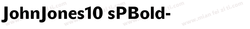 JohnJones10 sPBold字体转换